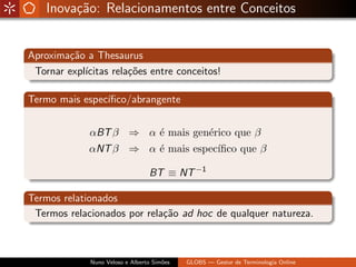 Globs - Gestão de Glossários