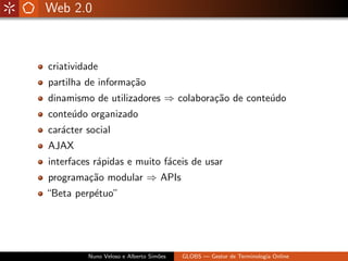 Globs - Gestão de Glossários