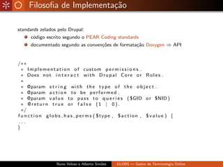 Globs - Gestão de Glossários
