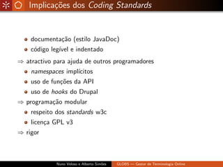 Globs - Gestão de Glossários