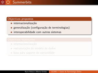 Globs - Gestão de Glossários