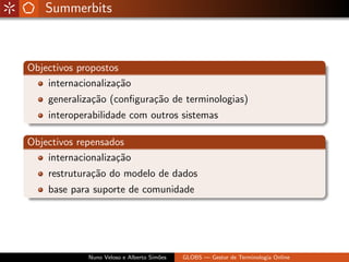 Globs - Gestão de Glossários