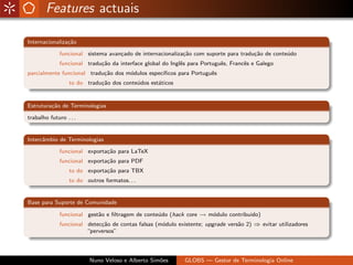 Globs - Gestão de Glossários