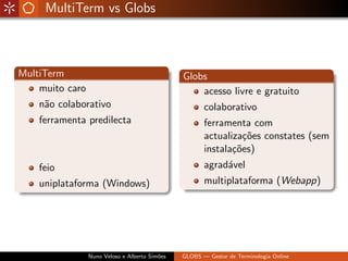 Globs - Gestão de Glossários