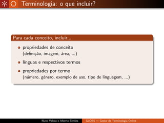 Globs - Gestão de Glossários