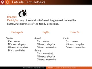 Globs - Gestão de Glossários