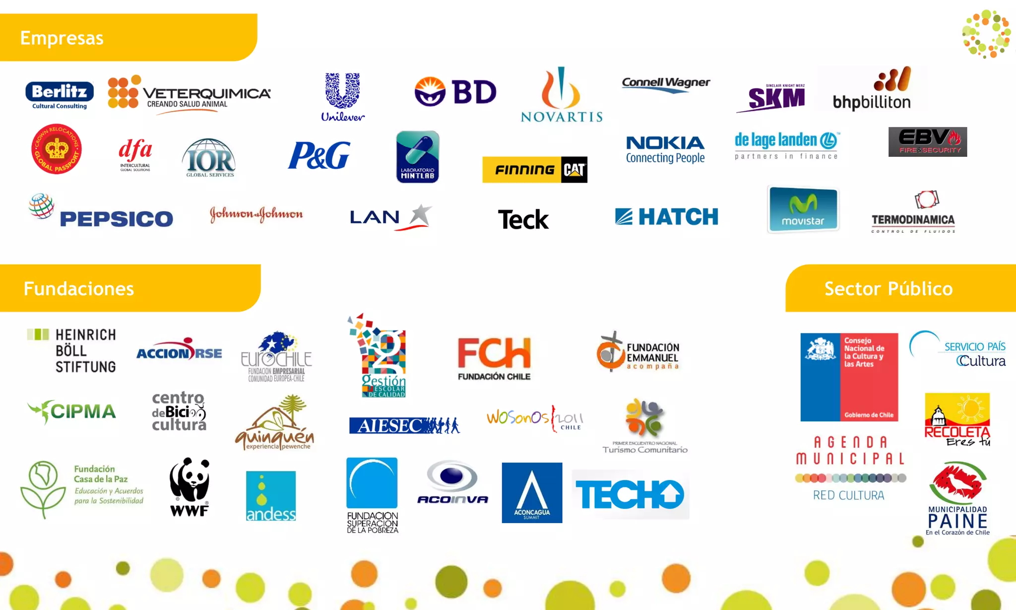 Empresas
Fundaciones Sector Público
30
 