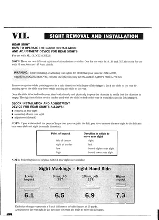 Drawing and Technical InformationGlock armorers 