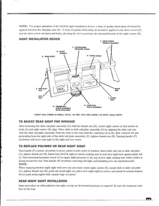 Drawing and Technical InformationGlock armorers 