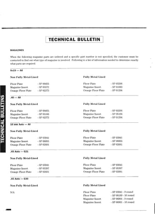 Drawing and Technical InformationGlock armorers 