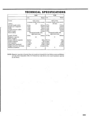Drawing and Technical InformationGlock armorers 
