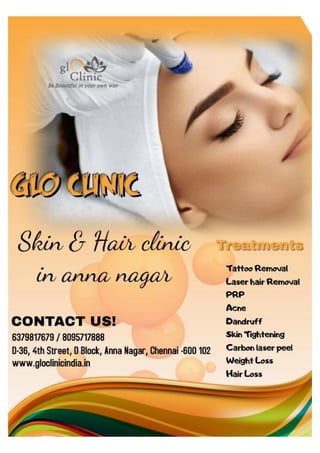 Skin clinic in anna nagar - Glo clinc