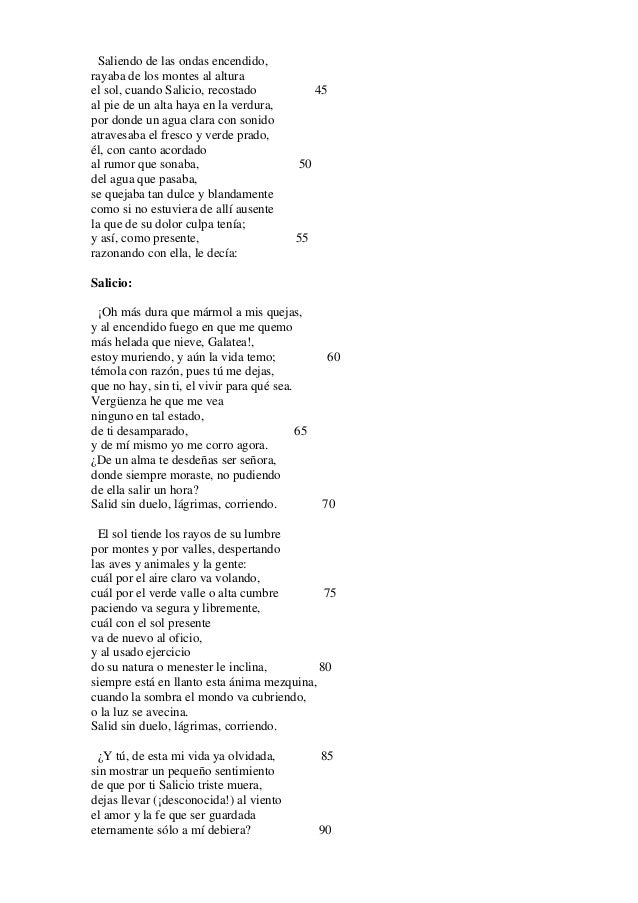 égloga I Garcilaso De La Vega