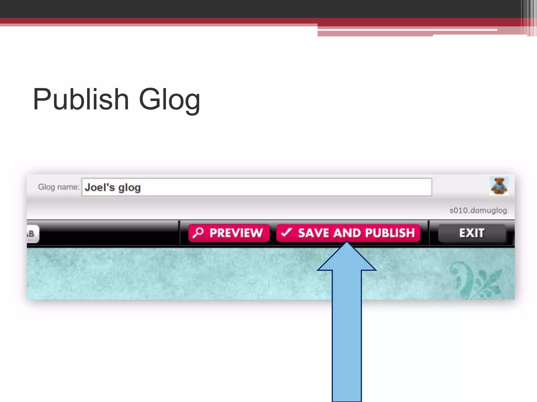 Publish Glog