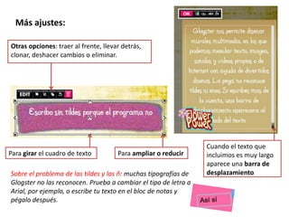 Text: inserta globos de texto, títulos…