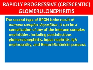 Crescentic Rpgn Glomerular diseases | PPT