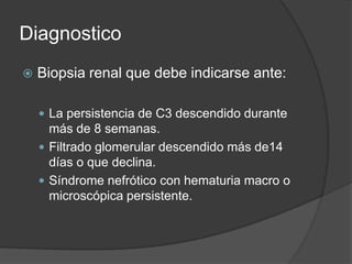 Complejosinmunescirculantes hasta en un 30-60 % de los casos IgA, mediante biopsia, en la piel de los pacientes.Complejos inmunologicosmesangiales