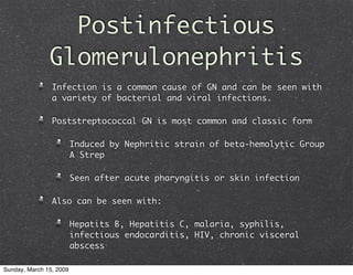 Glomerulonephritis
