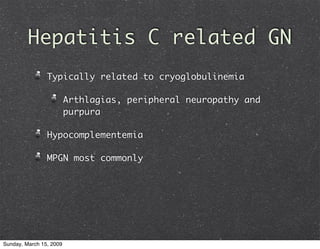Glomerulonephritis