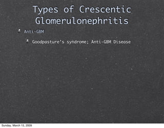Glomerulonephritis