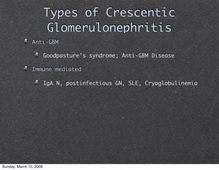 Glomerulonephritis