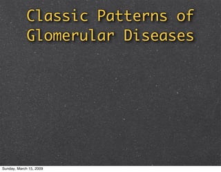 Glomerulonephritis