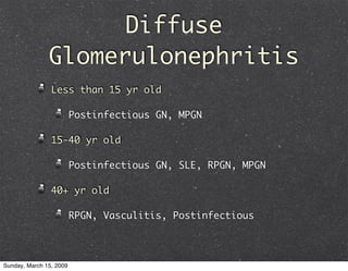 Glomerulonephritis