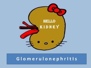 HELLO
      KIDNEY




GlomerulonephrItIs
 