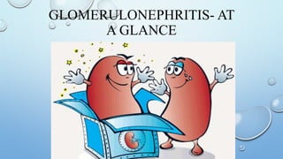 GLOMERULONEPHRITIS- AT
A GLANCE
 