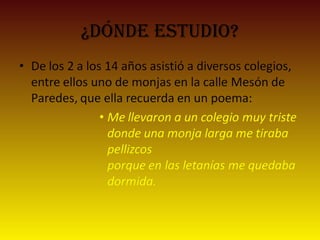 ¿dónde estudio?
 
