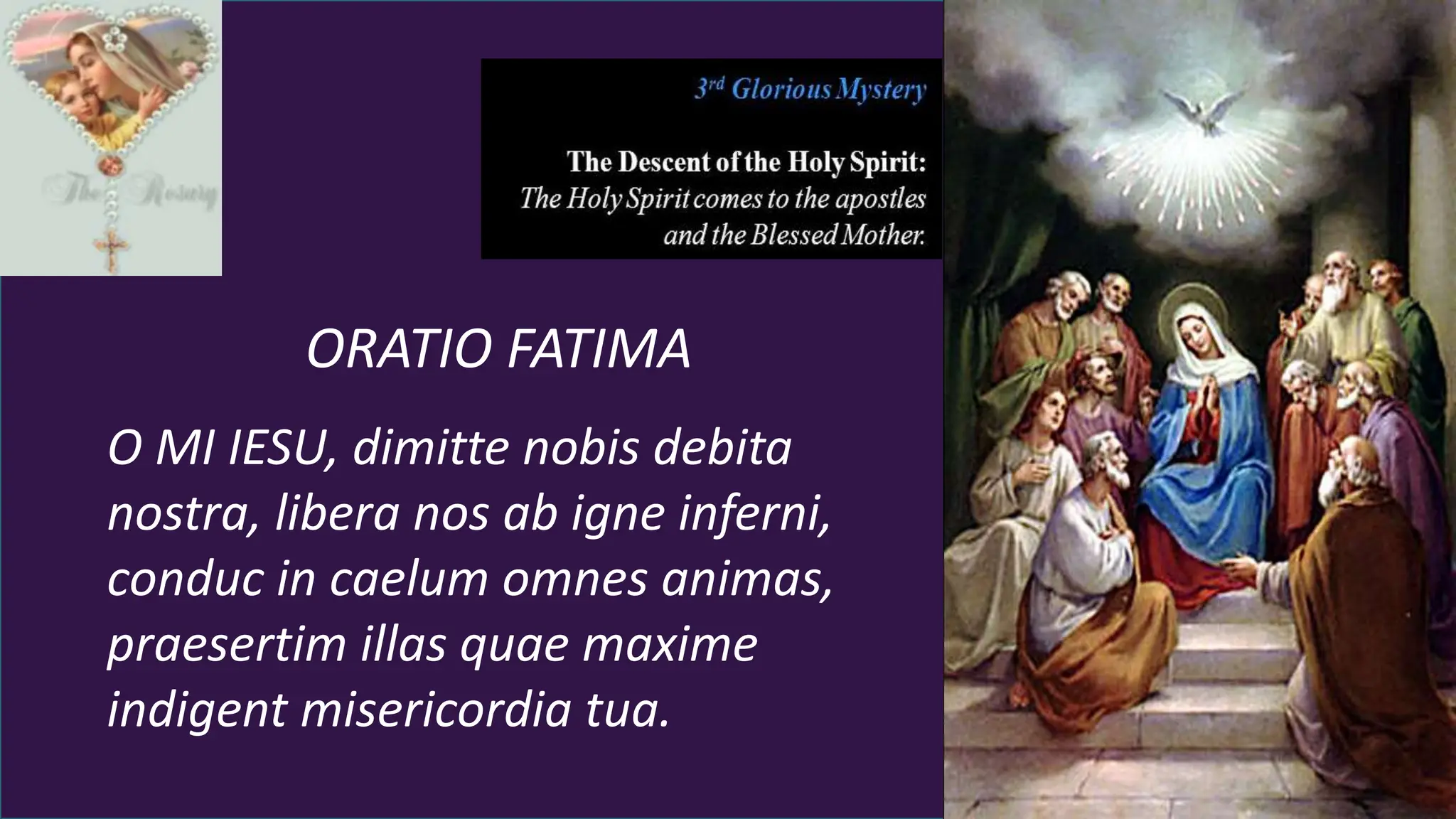 Dimitte 15 Promises of Gloriosa Mysteria Guide.ppt