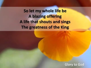 Glory To God (Fee)