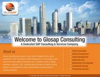 Glosap Corporate Profile