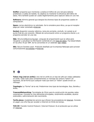 GLOSARIO DE TERMINOS EN INGLES