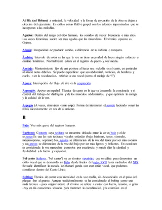 Glosario canto 2 | DOCX
