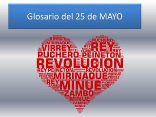 Glosario del 25 de MAYO
 