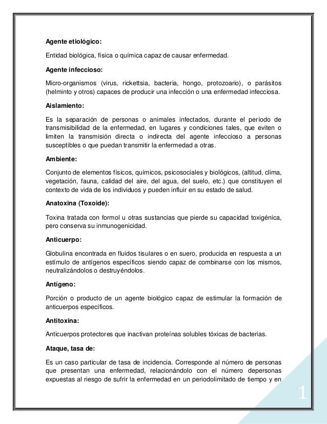 Glosario de Términos Epidemiologicos.