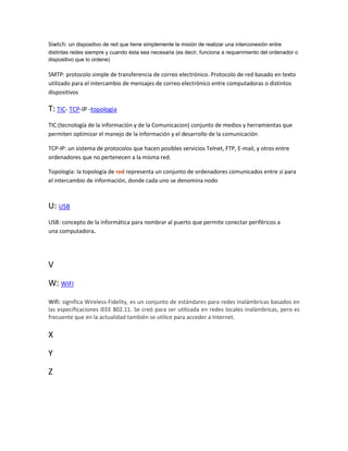 Glosario de tic | DOCX