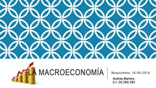 LA MACROECONOMÍA Barquisimeto, 16/06/2018
Andrea Martins
C.I: 26.260.385
 