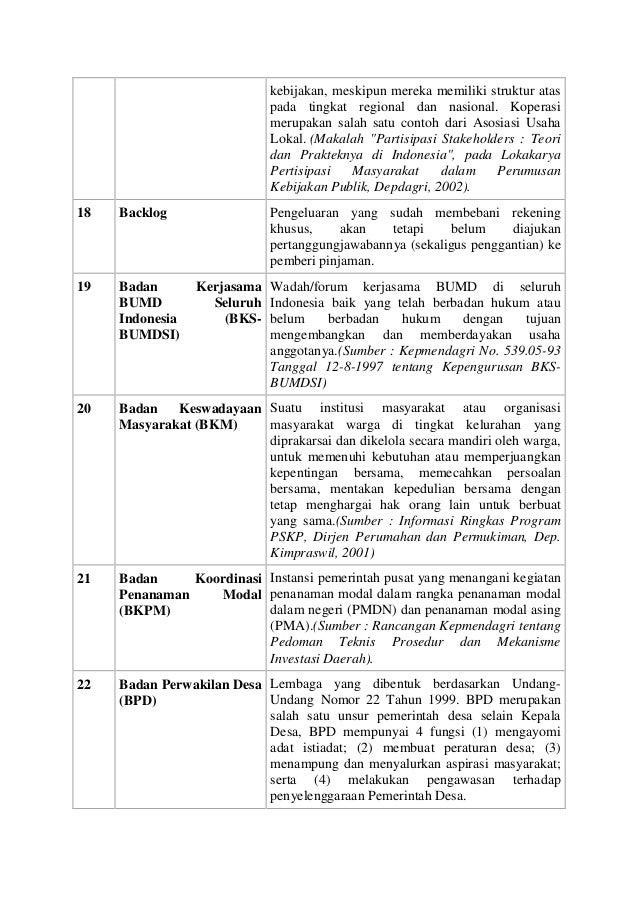 Glosarium pemerintahan