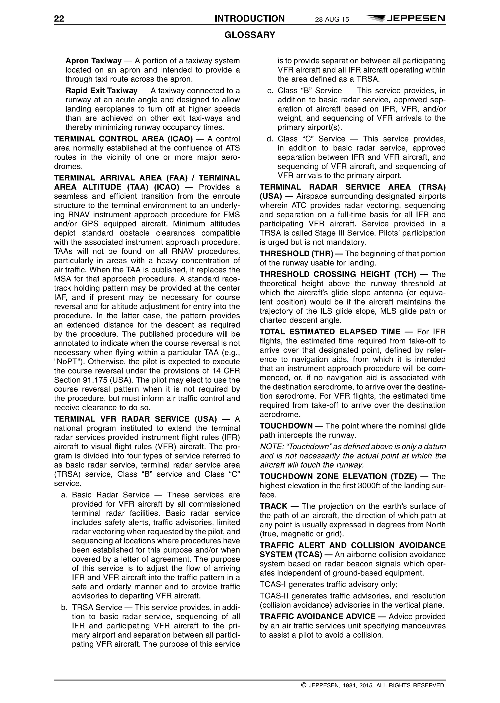 Jeppesen Glossary legends 2016 | PDF
