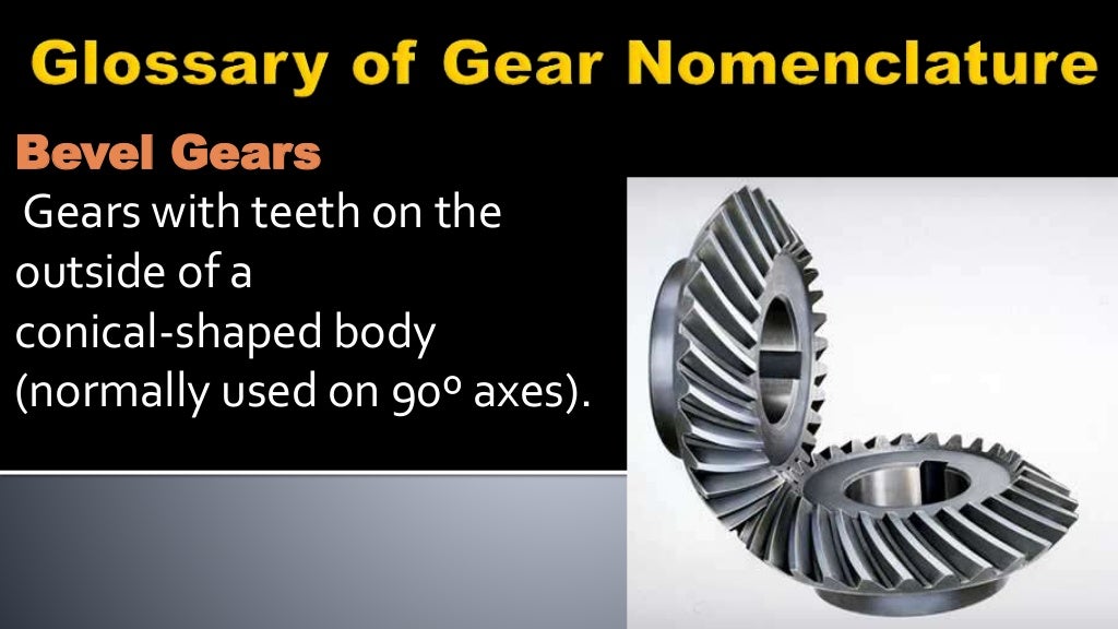 Glossary of gear nomenclature