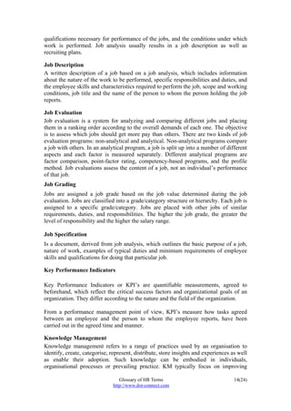 HR Terms | PDF