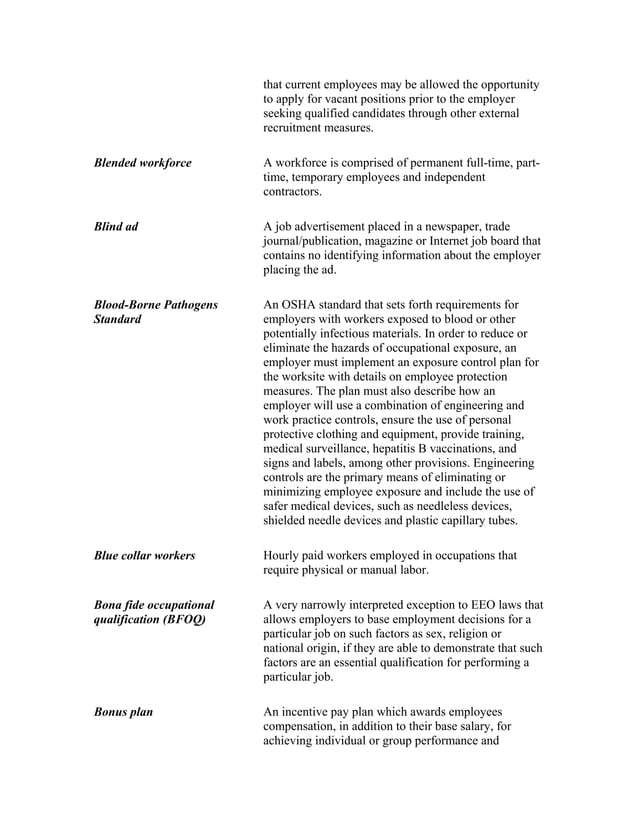 Glossary of human resources terms