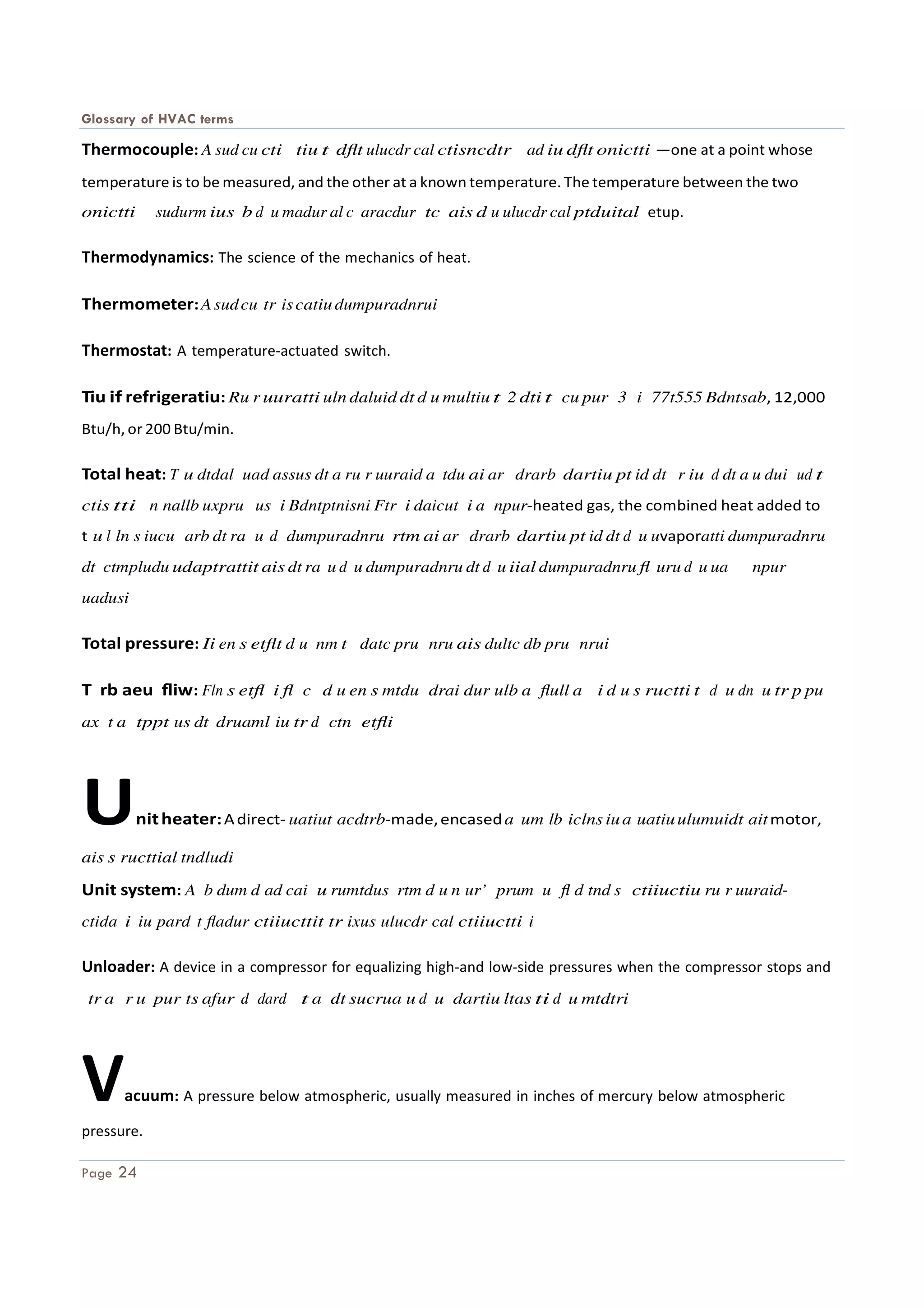 Glossary of HVAC Terms | PDF