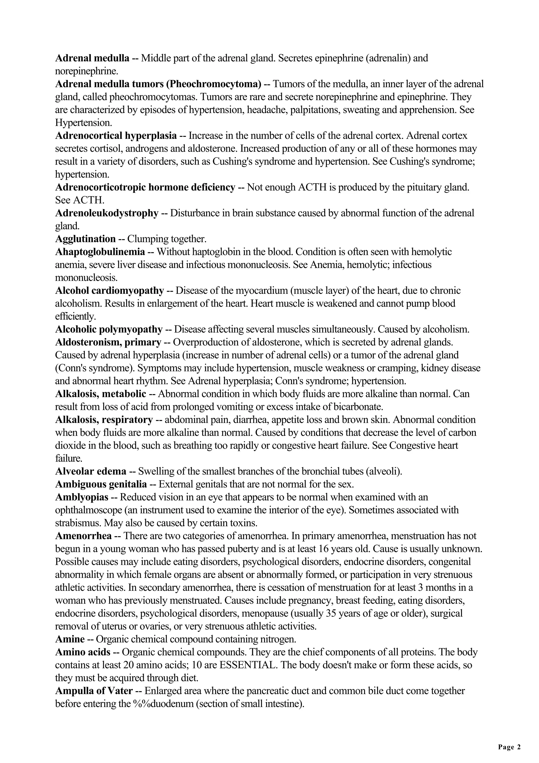 Glossary of medical terms | PDF