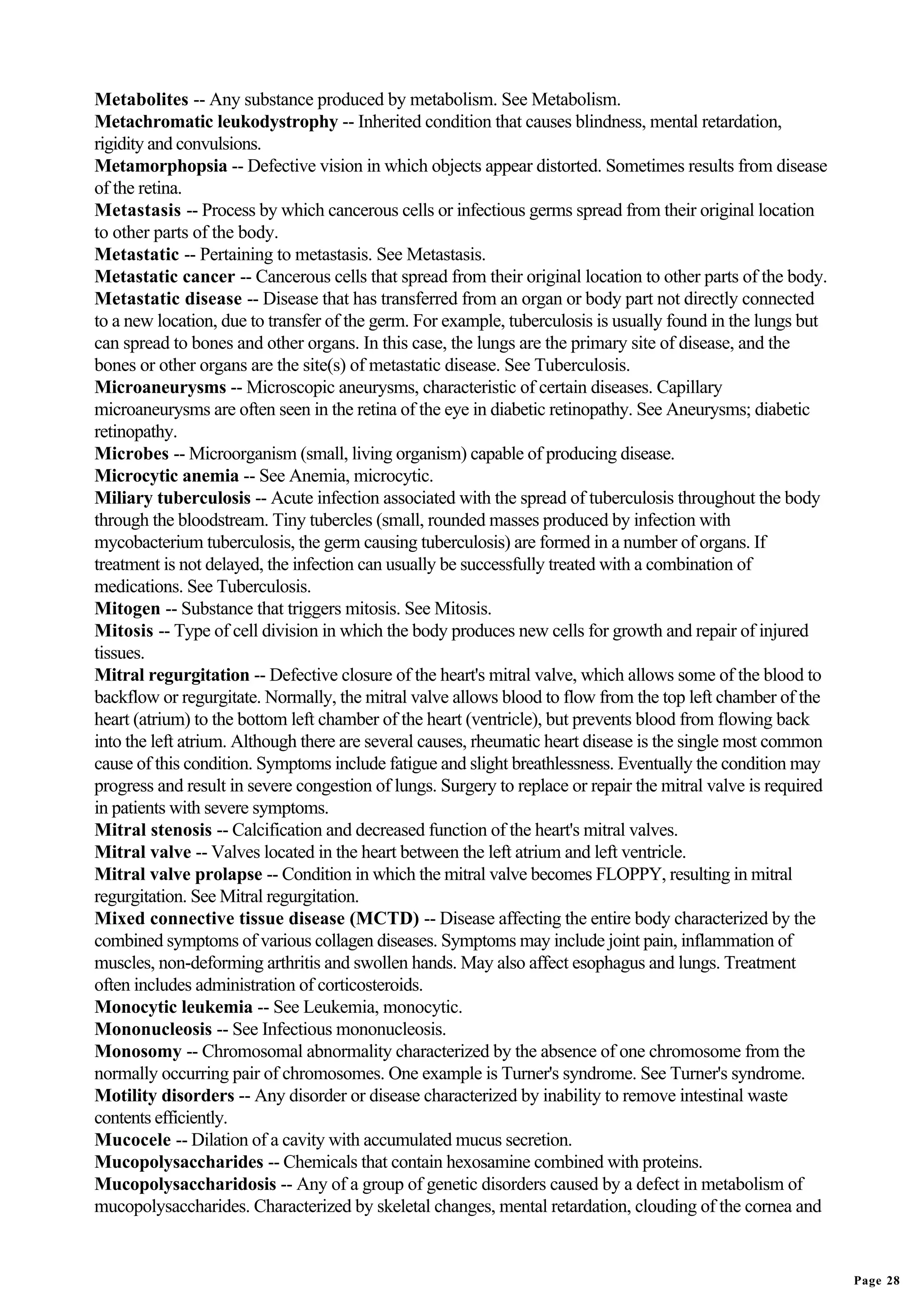 Glossary of medical terms | PDF