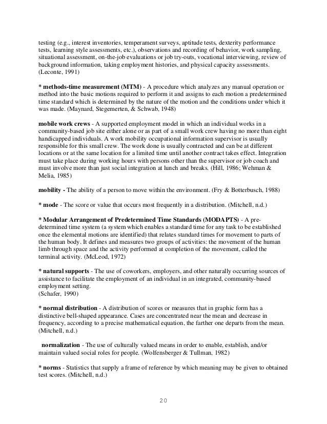 vocational test