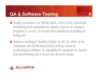 Glossary of Testing Terms and Concepts | PDF