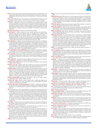 G LOSARIO
Perros - Componentes pequeños de herramientas cuya función es trabar/liberar cierto

equipamiento del equipo, y también para fijar/liberar herramientas en posición en
la columna de tubing; también para mover componentes or movimiento del tubing.
(Dog[s])
Pesca - Operación del equipo cuyo propósito es recuperar del interior del pozo secciones
de tubería, cuplas, residuos, u otros elementos que obstruyan el pozo. (Fishing)
Pescador - 1. Herramienta de rescate o instrumento que se agrega al tubing o a la
tubería de perforación, y se baja por fuera de la tubería rescatada, la tubería o varillas
de succión perdidas o atascadas en el pozo. Dispositivo de fricción del pescador, por
lo general, una canasta o arpeo en espiral, que agarra con firmeza la tubería rescatada,
permitiendo su extracción del pozo. 2. Herramienta de agarre exterior que se coloca
sobre la tubería rescatada y que permite agarrarla en la superficie con una cuña.
(Overshot)
Pescador de Casing - Ver Parche de cañería (Casing overshot)
Pescar (pesca) - 1. Objeto dejado en el pozo durante operaciones de perforación o
reparación que debe ser recuperado antes de proseguir con el trabajo. Puede
tratarse de cualquier objeto, desde un pedazo de metal hasta parte del sondeo. 2.
Recuperar equipamiento del interior del pozo, como por ejemplo un trepano o
portamechas perdido, o parte de la columna de sondeo. 3. Recuperar ciertas piezas del
equipamiento de un pozo antiguo (empaquetadores, tubería auxiliar de revestimiento,
o cañería filtro) para permitir el reacondicionamiento del pozo. (Fish)
Peso específico - La relación entre la densidad de un volumen dado de una substancia
a una temperatura determinada y la densidad del mismo volumen de una substancia
estándar a la misma temperatura. Por ejemplo, si una pulgada cúbica tiene a 39 ° F
una densidad de 1 unidad, y una pulgada cúbica de otro sólido o líquido tiene a 39
° F una densidad de 0.95 unidades, entonces la gravedad específica de esa substancia
será de 0.95. Para determinar la gravedad específica de los gases se utiliza el aire o el
hidrógeno como estándar. *Ver gravedad. (Specific gravitiy)
Peso equivalente o peso combinado - El peso atómico de un elemento, compuesto
o ion dividido por su valencia. Los elementos siempre se combinan en cantidades
proporcionales a sus pesos equivalentes. (Equivalent or Combining weight)
Peso específico - El peso de un volumen particular de cualquier substancia, comparado
con el peso de igual volumen de agua a una temperatura de referencia. Para los gases,
la substancia de referencia es el aire, aunque a veces se utiliza el hidrógeno. (Specific
gravity)
Peso molecular - La suma de los pesos atómicos de todos los átomos que constituyen
la molécula de un elemento o compuesto. (Molecular weight)
Petróleo agrio crudo - Petróleo que contiene sulfuro de hidrógeno u otro compuesto
sulfúrico. (Sour crude oil).
Petróleo con gas - Petróleo crudo que contiene gas y que no ha sido oreado/
meteorizado?. Este petróleo puede producir una inyección gasificada cuando se lo
agrega al lodo, y constituye una amenaza potencial de incendio. (Live oil)
Petróleo crudo - Petróleo líquido sin refinar cuya gravedad puede variar entre 9 y 55
grados API. El color fluctúa entre el amarillo y el negro, y puede ser de base parafínica,
asfáltica o mixta. Si un petróleo crudo, o crudo, contiene una cantidad apreciable de
sulfuro o de compuestos de sulfuro, se lo llama crudo agrio; si no tiene sulfuro, o tiene
muy poco, se lo llama crudo dulce. Además, el petróleo puede ser catalogado como
“pesado” o “liviano” según su gravedad API. El petróleo liviano tiene una gravedad
API más alta. Ver petróleo crudo agrio y petróleo crudo dulce. (Crude oil)
Petróleo crudo dulce - Petróleo que no contiene, o que casi no contiene sulfuro,
especialmente ácido sulfídrico. (Sweet crude oil)
Petróleo de carga - Petróleo crudo o refinado que se utiliza para fracturar una
formación y estimular un pozo, denominado así para diferenciarlo del petróleo
normal que produce el pozo. (Load oil)
Petróleo de tanque de almacenamiento - Petróleo en condiciones atmosféricas
en el interior de un tanque de almacenaje. Este petróleo carece de gran parte del gas
disuelto que se encuentra presente a presiones y temperaturas de reservorio. (Stocktank oil)
pH - Abreviatura de ión potencial de hidrógeno. Los números de pH varían de 0 a 14,7
en su estado natural, y son indicativos de la acidez (inferior a 7) o alcalinidad (superior
a 7) del fluido. Los números son una función de la concentración de ión de hidrógeno
en densidades/pesos iónicas/os de gramos por litro que, a su vez, constituye una
función de la disociación de agua de la siguiente manera: (H)(OH) dividido por (H2O)
= KH2O = 1 X 10 -u El pH se puede expresar como el logaritmo (base 10) de la
recíproca (o el logaritmo negativo) de la concentración de ión de hidrógeno. El pH
de una solución ofrece información valiosa en relación a la acidez o alcalinidad,
en contraste con la acidez o alcalinidad total (que se puede someter a un análisis
volumétrico).
Pie cúbico - Volumen de un cubo cuyos bordes miden 1 pie. En America del Norte el
gas natural se suele medir en pies cúbicos. El pie cúbico estándar es una unidad de
gas a 60°F y 14.65 psia. (Cubic foot)
Piedra caliza - Roca sedimentaria rica en carbonato de calcio que suele ser roca de
reservorio de petróleo. *Ver Carbonato de Calcio. (Limestone)
Piel - 1. Area de la formación que está dañada por invasión de substancias externas a la
sección expuesta de la formación adyacente al pozo durante tareas de perforación o
terminación. 2. Caída de presión de los límites exteriores de drenaje al pozo causada
por la corteza relativamente delgada de la formación. La piel se expresa en unidades
no dimensionales; un valor positivo denota daño en la formación, un valor negativo,
indica mejora. 3. Medición de la resistencia de un pozo a iniciar el flujo de
producción, a mayor número de piel, menor potencial de producción para iniciar el
flujo; Ecuaciones de flujo Darcy. (Skin)
Píldora - Fluido viscoso gelatinoso. (Pill)

G-23
Pileta - Contenedor temporario de los fluidos del pozo; suele tratarse de una excavación.
(Pit)

Pileta de Inyección - Pileta de lodo en la cual se separan los recortes de la perforación

del lodo en circulación o en las que se trata el lodo con aditivos o se lo almacena
temporariamente antes de volver a bombearlo dentro del pozo. Los equipos rotativos
modernos de perforación cuentan por lo general con tres piletas o más. Por lo común
se trata de tanques de acero equipados con válvulas y agitadores de lodo. Ver Pileta
de lodo. (Slush pit).
Pileta de succión - Pileta de lodo de la cual se aspira el lodo mediante las bombas de
succión. También llamada pileta de aspiración. (Suction pit)
Pileta decantadora - Pileta de lodo en la cual el lodo flujo y que permite asentar
sólidos pesados. A menudo se instala equipamiento auxiliar (como los desarenadores)
para acelerar el proceso. También denominada tanque asentador. (Settling pit)
Pileta sacudidora - Pileta de lodo adyacente a la zaranda, que es por lo general la
primera pileta donde fluye el lodo a su retorno desde el pozo. También denominada
tanque sacudidor. (Shaker pit).
Piletas de inyección - Una serie de tanques abiertos, instalaciones de almacenamiento
excavadas en la tierra o de acero, en las que se deja descansar el lodo o fluido
de perforación para permitir que la arena y los sedimentos se decanten. También
se utiliza para mezclar los aditivos con el lodo ompara almacenar el flñuido
temporariamente antes de volver a bombearlo al pozo. Los equipos modernos de
perforación generalmente están provistos de tres o más piletas, por lo general tanques
de acero con cañerías, válvulas y agitadores del lodo incorporados. Las piletas de
inyección también se denominan piletas de mezcla, piletas de decantación, y piletas
de succión, según au función principal. También llamadas tanques de inyección. *Ver
piletas de mezcla, piletas de decantación y piletas de succión. (Mud pits)
Piloto - Un controlador de presión que se utiliza para detectar cambios de presión en
la línea de flujo. (Pilot)
Piso de enganche - Plataforma pequeña con proyecciones salientes de acero, adosadas
al lateral del mástil, en una unidad de servicio de pozo. Al extraer de un pozo las
varillas de bombeo o el tubing, el extremo superior de la varilla o del tubing se coloca
(arruma) entre las proyecciones de acero y se mantiene en posición vertical sobre el
mástil. (Racking platform)
Pistón concéntrico - La presión de tubing que actúa sobre el área neta de pistón hace
que se ejerza una fuerza sobre un mandril. (Concentric piston)
Pistoneo - 1. Descenso de la presión hidrostática del pozo debido al movimiento
ascendente de materiales tubulares y/o herramientas. 2. Operación de una copa para
pistón de extracción con cable/alambre para traer fluidos del pozo a la superficie
cuando el pozo no fluye naturalmente. Esta es una operación temporaria para
determinar si se puede hacer fluir al pozo o para determinar el volumen de fluidos
que entra al pozo (ensayo de pistoneo). Si el pozo no fluye después del pistoneo, se
hace necesario instalar una bomba como dispositivo elevador permanente para traer
el petróleo a la superficie. (Swabbing)
Planchada - 1. Plataforma situada al costado o al frente del equipo de perforación,
en donde se colocan los caños previo a ser levantados al piso de la torre mediante el
cable de maniobras. 2. Todo pasillo elevado. (Catwalk)
Plasticidad - Propiedad que poseen algunos sólidos, en especial las arcillas y lechadas
de arcilla, de cambiar de forma o flujo cuando se los somete a presión, sin formar
planos cortados o fracturas. Tales materiales tienen puntos cedentes y debe aplicárseles
tensión antes de que comience el movimiento. Superado el punto cedente, el nivel de
movimiento es proporcional a la tensión aplicada, pero cesa al eliminar esa tensión.
(Plasticity) Ver fluido.
Plataforma - Estructura inmóvil, offshore que se construye sobre pilotes desde los
cuales los pozos se perforan o se ponen a producir o ambas cosas. (Platform)
Plataforma continental submarina de los Estados Unidos - Area de
operación offshore. (Outer Continental Shelf of the United States - OCS)
Pm - Alcalinidad de la fenolftaleína del lodo. Se conoce como la cantidad de mililitros
de ácido 0.02 Normal (n/50) que se requiere por mililitro de lodo.
Polea - Roldana ranurada. Sheave.
Polea acanalada simple - El extremo superior de un mástil de montaje de cable
simple por donde pasa la línea que viene del camión. (Hay pulley)
Poliacrilato de Sodio - Polímero acrilonitrilo ??? sintético de alto peso molecular que
se utiliza principalmente como agente de control de pérdida de circulación. (Sodium
polyacrylate)
Polímero - Substancia formada por la unión de dos o más moléculas de la misma clase,
unidas de punta a punta con otro compuesto que tiene los mismos elementos, en la
misma proporción, aunque con un peso molecular superior y distintas propiedades
físicas; por ejemplo, la paraformaldeida. (Polymer) Ver copolímero.
Poner bajo control el pozo - Controlar un reventón colocando una válvula muy
resistente en la cabeza del pozo. Ver reventón. (Cap a well)
Poner en producción un pozo - Terminar un pozo y ponerlo en condiciones de
producción. (Bring in a well)
Por ciento - Para porcentaje por peso, ver Ppm. El porcentaje por volumen es la
cantidad de partes volumétricas de cualquier constituyente líquido o sólido por 100,
como partes volumétricas del todo. El porcentaje por volumen es el método más
común de llevar un registro de los contenidos de sólidos, de petróleo y de agua de los
fluidos de perforación. (Percent)
Por etapas - Colocar varios medios fluidos en un pozo. (Staging)
Poro - Apertura o espacio dentro de una roca o masa de rocas, por lo general pequeño y
lleno de fluido (agua, petróleo, gas o los tres). (Pore) Comparar con cavidad.

 